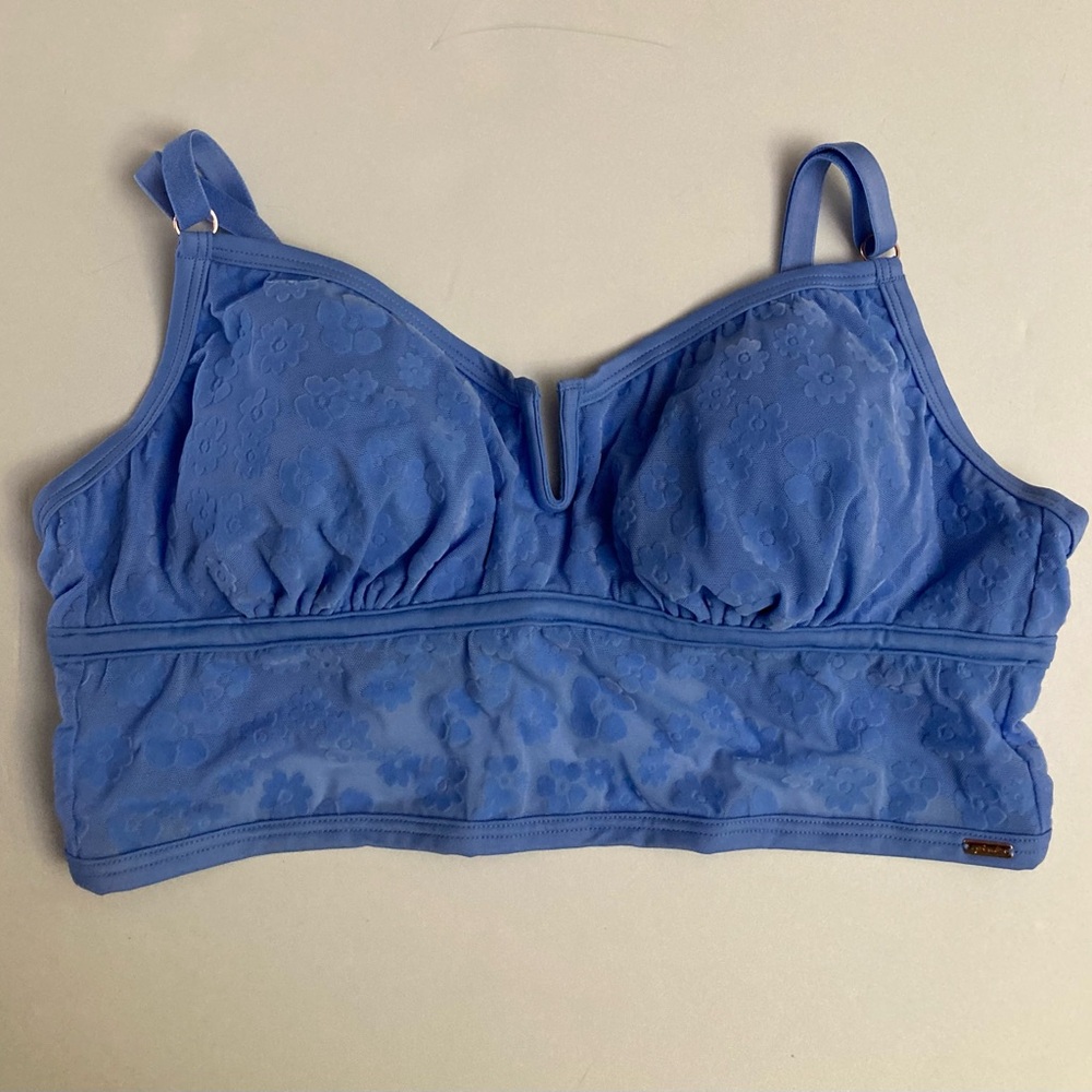 Blue Floral Women's Bralette size large